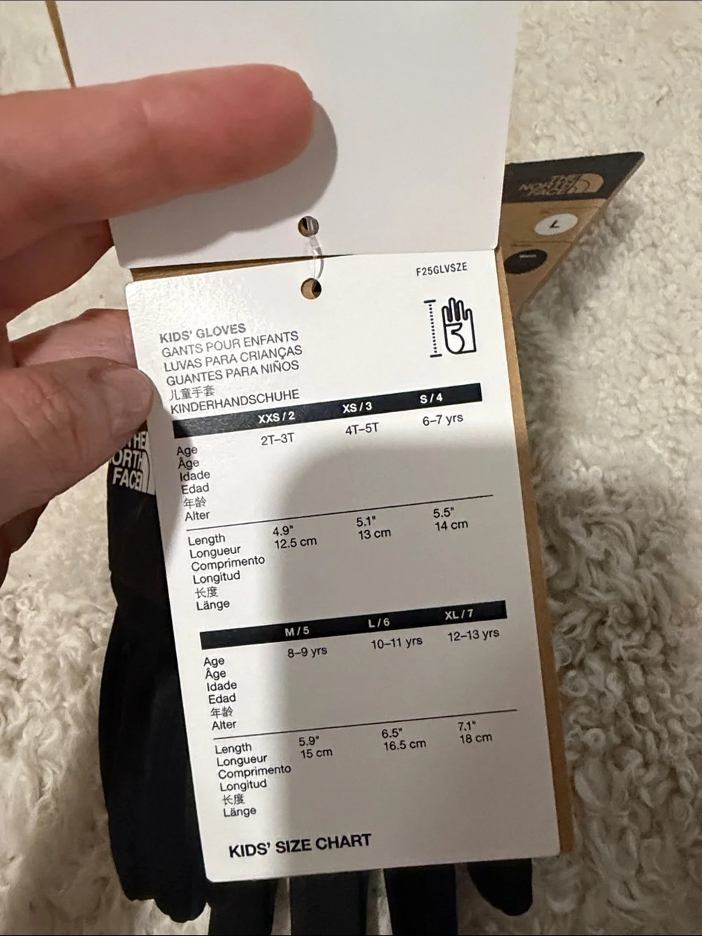 NWT The North Face Kids' Sierra ETIP Gloves - Black